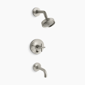 KT14421-3-BN Purist Tub & Shower Faucet Trim Trim Kit - Vibrant Brushed Nickel