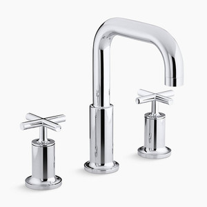 KT14428-3-CP Purist Tub Faucet Trim Trim Kit - Polished Chrome