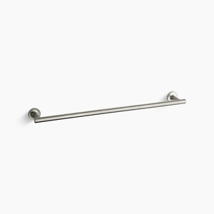 K14436-BN Purist Towel Bar Bathroom Accessory - Vibrant Brushed Nickel