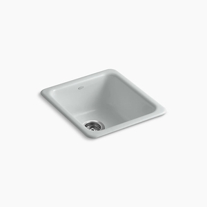 K6584-95 Iron/Tones White/Color Dual Mount Single Bowl Kitchen Sink - Ice Grey K6584-95 Iron/Tones White/Color Dual Mount Single Bowl Kitchen Sink - Ice Grey