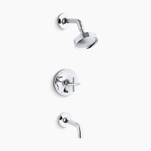 KT14421-3-CP Purist Tub & Shower Faucet Trim Trim Kit - Polished Chrome