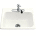 Kohler K5964-3-0 White Single Bowl Kitchen Sink