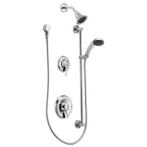 M8342 Commercial Shower Two Wall Diverter System Custom Shower System - Chrome