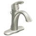 Moen M6400BN Brushed Nickel Single Hole Bathroom Sink Faucet