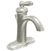 Moen M6600BN Brushed Nickel Single Hole Bathroom Sink Faucet