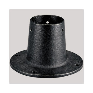 PP874831 Surface Mount Adapter Pier Mount Post Lights - Black