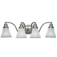  Alexandria 4 or More Bulb Bathroom Lighting - Two Tone Nickel