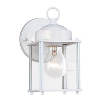  New Castle Entrance Outdoor Wall Light - White