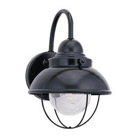  Sebring Entrance Outdoor Wall Light - Black