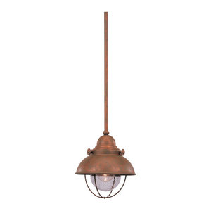 GL615044 Sebring Hanging Hanging Lantern - Weathered Copper