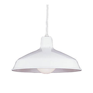 S651915 Painted Shade Pendant Down Light Pendant Light - White