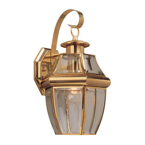 GL806702 Lancaster Entrance Outdoor Wall Light - Polished Brass