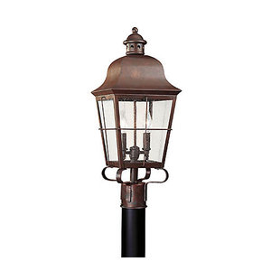 GL826244 Chatham Post Light Post Lights - Weathered Copper