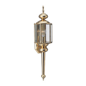 GL851002 Classico Entrance Outdoor Wall Light - Polished Brass