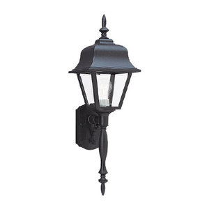 GL876512 Polycarb Painted Lanterns Entrance Outdoor Wall Light - Black