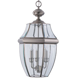 GL6039965 Lancaster Hanging Hanging Lantern - Antique Brushed Nickel