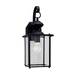 Generation Lighting GL845812 Black Outdoor Entrance Wall Light