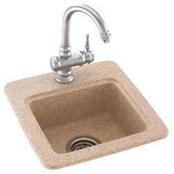 SBS1515BO Solid Surface Self-Rimming Bar Sink - Bone