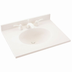 SVT1B1937WH Ellipse Vanity Top Bathroom Vanity - White