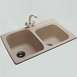 SKSDB3322BO Classics White/Color Double Bowl Kitchen Sink - Bone