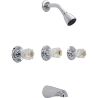  Three Handle Tub & Shower Faucet - Chrome