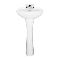 Pedestal Bathroom Sink 33-5/8'' x 19-1/2'' x 17-3/8''