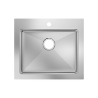  Sault Stainless Steel Dual Mount Single Bowl Kitchen Sink - Stainless Steel