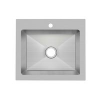  Sault Stainless Steel Dual Mount Single Bowl Kitchen Sink - Stainless Steel