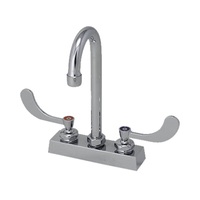  4" Centerset Commercial Bathroom Sink Faucet - Chrome