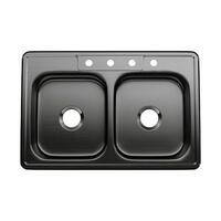  Bealeton Stainless Steel Double Bowl Kitchen Sink - Stainless Steel