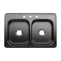  Bealeton Stainless Steel Double Bowl Kitchen Sink - Stainless Steel