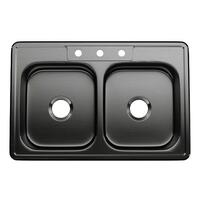  Bealeton Stainless Steel Double Bowl Kitchen Sink - Stainless Steel