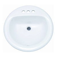  Rockaway Self Rimming Bathroom Sink - White