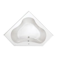  Grass Valley 60" Corner Soaking Tub - Biscuit