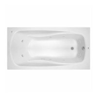  72"x 36" Whirlpool Bath - Biscuit