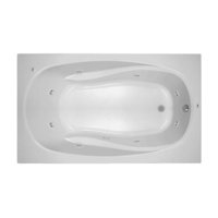  72" x 42" Whirlpool Bath - White
