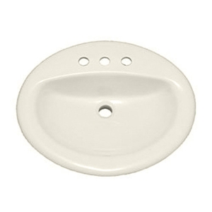 PF20174BS Rockaway Self Rimming Bathroom Sink - Biscuit