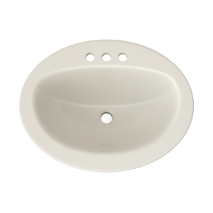 PF20174BS Rockaway Self Rimming Bathroom Sink - Biscuit