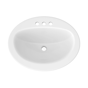 PF20174WH Rockaway Self Rimming Bathroom Sink - White PF20174WH Rockaway Self Rimming Bathroom Sink - White