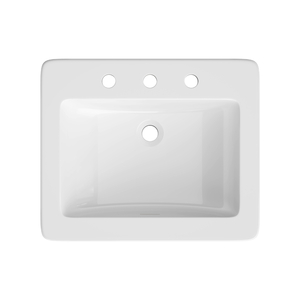 PF21188WH Hofman Self Rimming Bathroom Sink - White