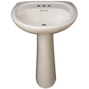 PF5008WH/PF1045WH Lisbon Valley Pedestal Bathroom Sink - White PF5008WH/PF1045WH Lisbon Valley Pedestal Bathroom Sink - White