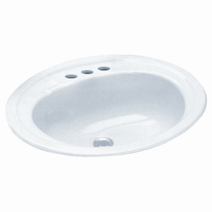 PFS20174WH Getchell Self Rimming Bathroom Sink - White