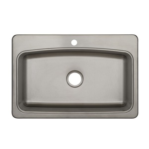 PFSR1B332281 Bealeton Stainless Steel Single Bowl Kitchen Sink - Stainless Steel