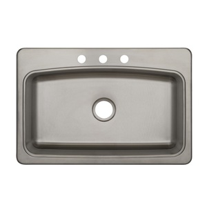 PFSR1B332283 Bealeton Stainless Steel Single Bowl Kitchen Sink - Stainless Steel PFSR1B332283 Bealeton Stainless Steel Single Bowl Kitchen Sink - Stainless Steel