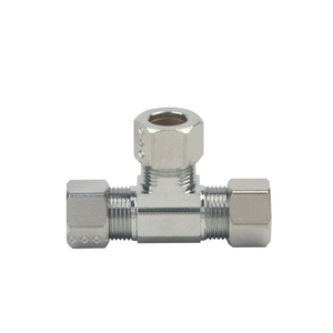 PFXCTCCPN Tee Pipe Fittings and Flanges - Polished Nickel