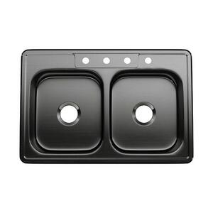 PFSR332264 Bealeton Stainless Steel Double Bowl Kitchen Sink - Stainless Steel PFSR332264 Bealeton Stainless Steel Double Bowl Kitchen Sink - Stainless Steel