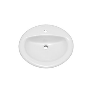 PF20171WH Rockaway Self Rimming Bathroom Sink - White PF20171WH Rockaway Self Rimming Bathroom Sink - White
