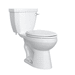 PROFLO PFCLC412HERWH White Two Piece Toilet