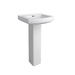 PROFLO PF6001WH/PF1061WH White Pedestal Bathroom Sink