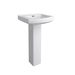 PROFLO PF6004WH/PF1061WH White Pedestal Bathroom Sink